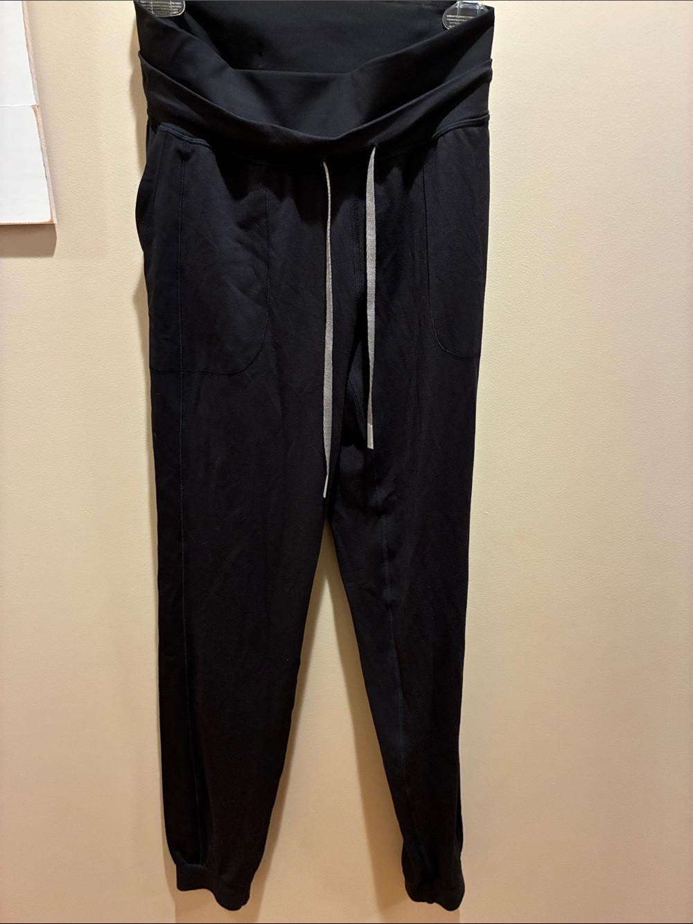 lululemon athletica Black Foldover Waist Joggers